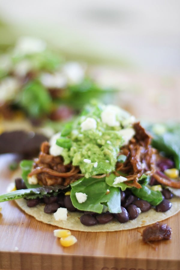 Barbecue Pulled Turkey Tostadas | https://67maleproducts.com