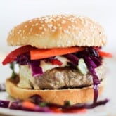 Thai Turkey Burgers with curry yogurt sauce | https://67maleproducts.com