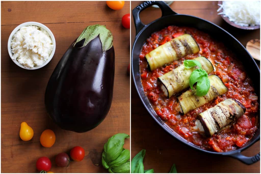 Eggplant Involtini with Moroccan Marinara Sauce - gluten-free! | TheRoastedRoot.net #glutenfree #healthy #recipe #italian