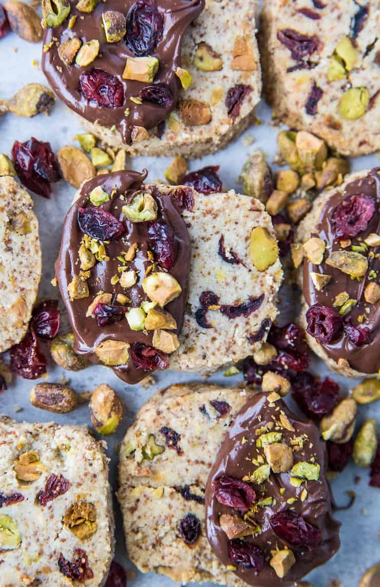 Top down photo vegan shortbread