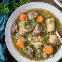 top down Irish Beef Stew