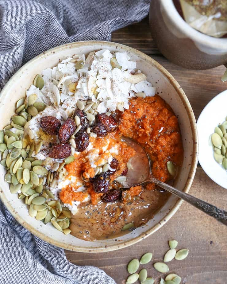 pumpkin breakfast bowls