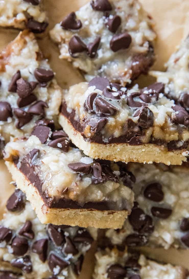 Stack of 7-Layer Magic Bars