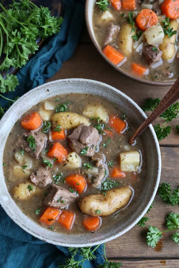 Instant Pot Lamb Stew - an easy, paleo friendly stew recipe