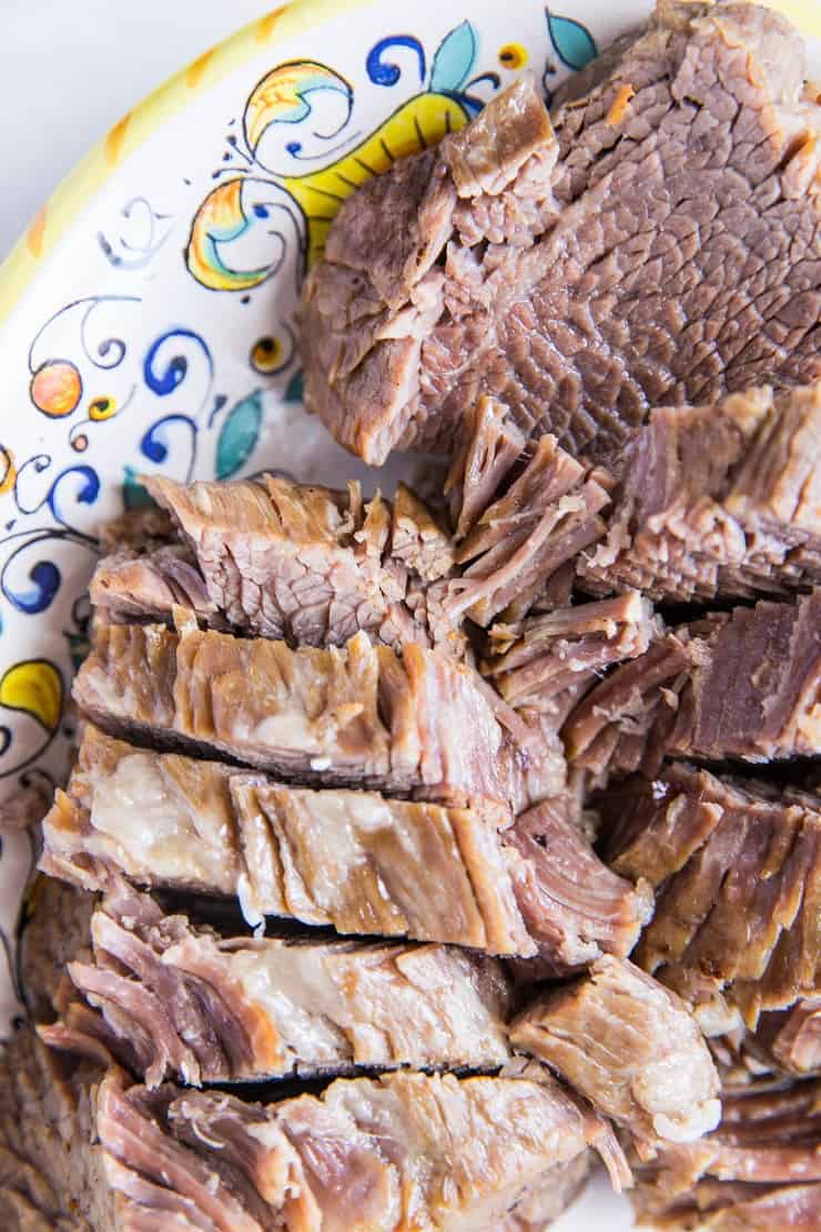 Pressure Cooker Nitrate-Free Corned Beef and Cabbage - easy corned beef recipe made paleo and Whole30