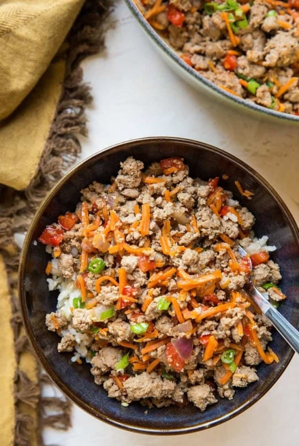 20-Minute Mongolian Turkey - a quick and easy healthy dinner recipe