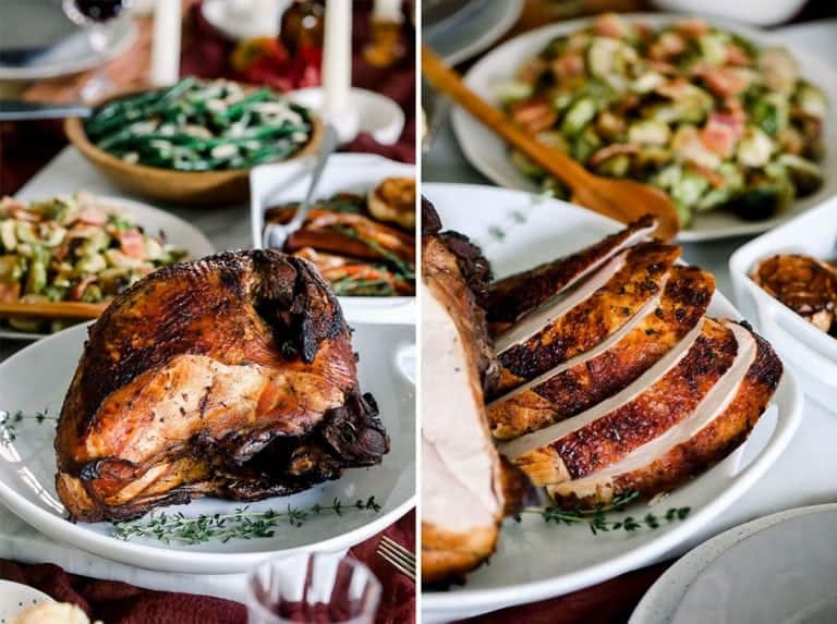 Sous Vide Turkey from Fit Foodie Findsย -This sous vide turkey is the most tender and delicious turkey you will ever taste! If youโre looking to free up your oven on Thanksgiving, then this is the perfect turkey recipe for you.ย