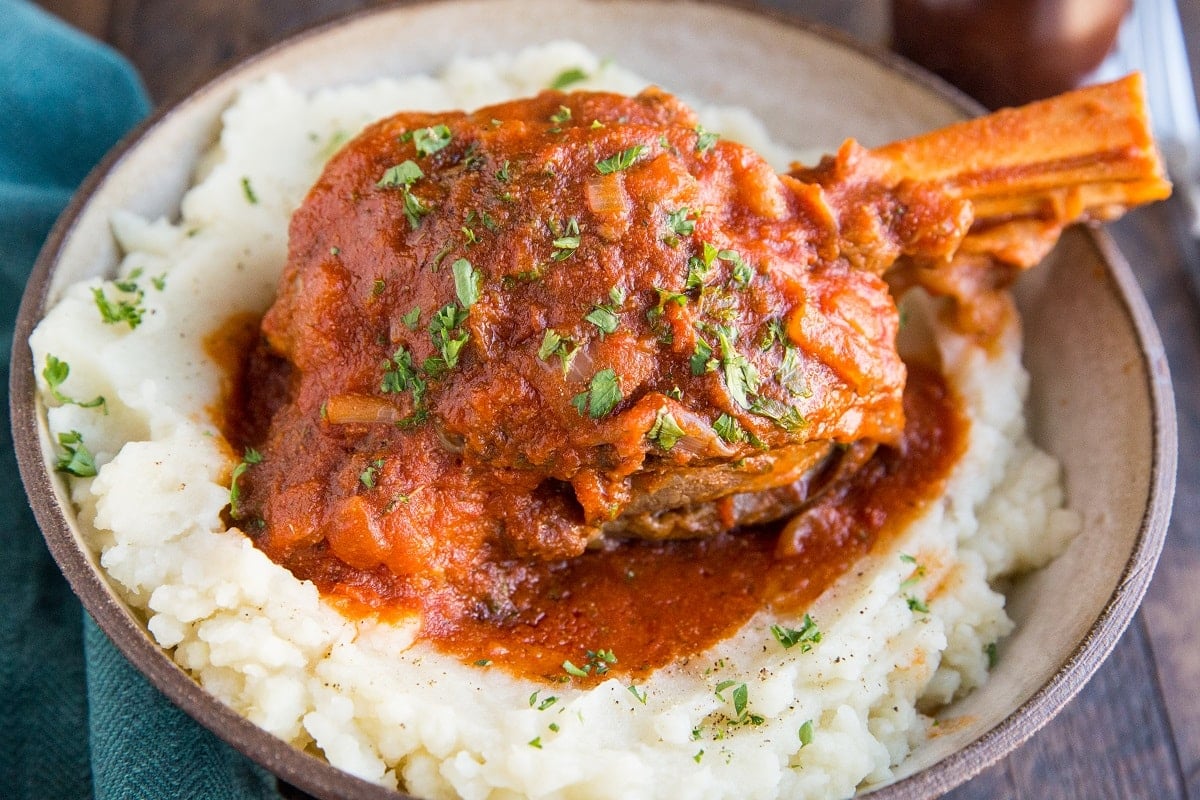 Slow cooker Lamb Shanks are a quick, easy, goof-proof method for cooking lamb