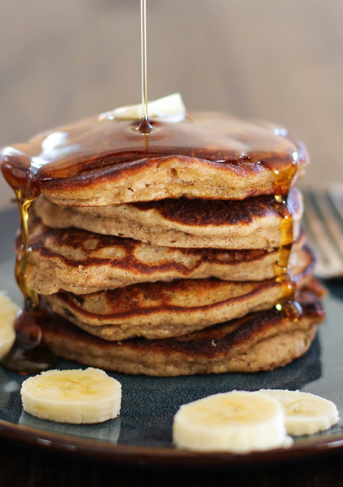 Banana Bread Almond Flour Pancakes | https://67maleproducts.com #glutenfree #breakfast #healthy