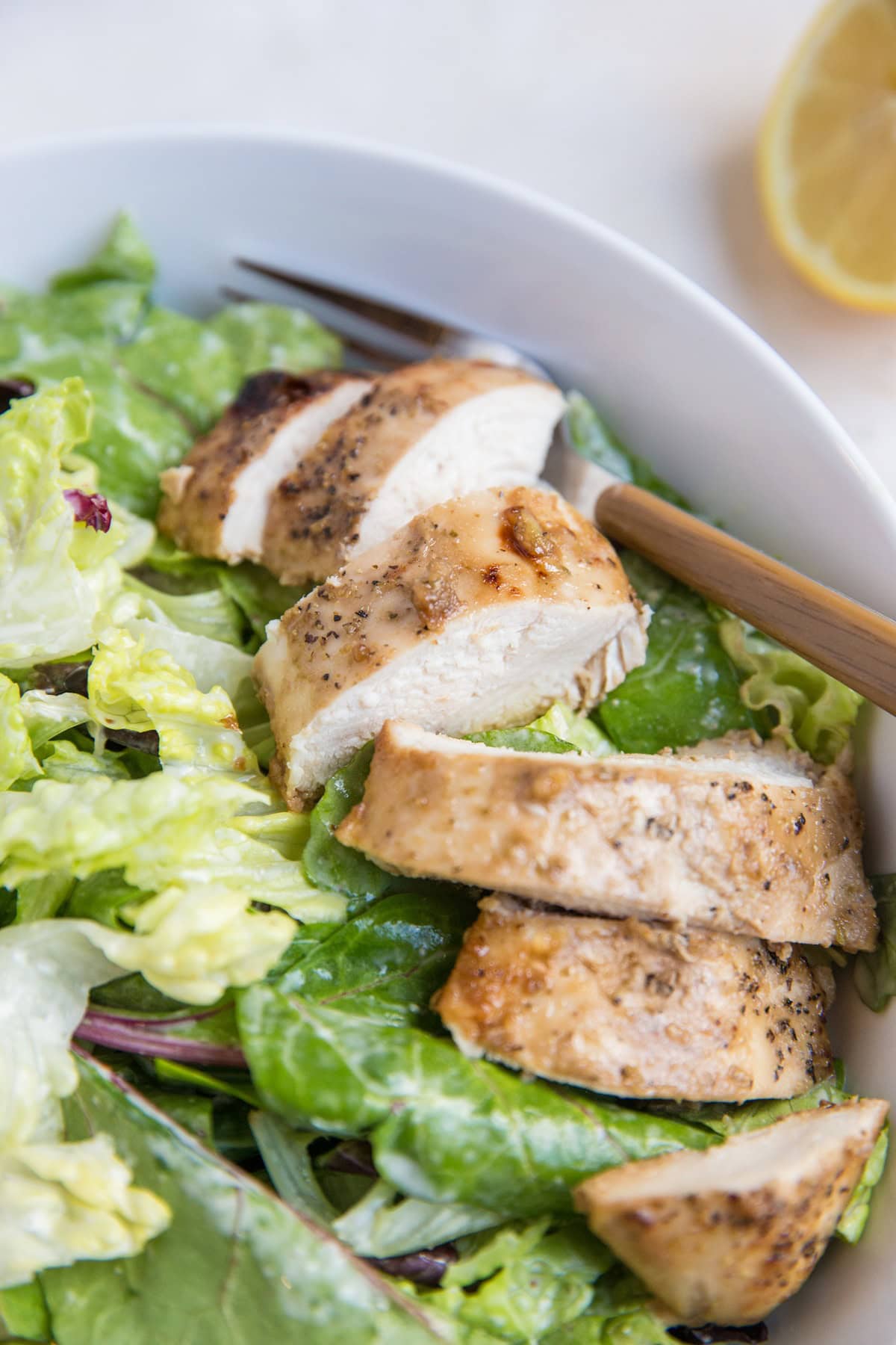 Bowl of Chicken Caesar Salad