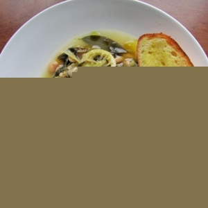 large plate of braised escarole