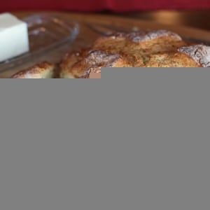 Loaf of Irish soda bread on a cutting board