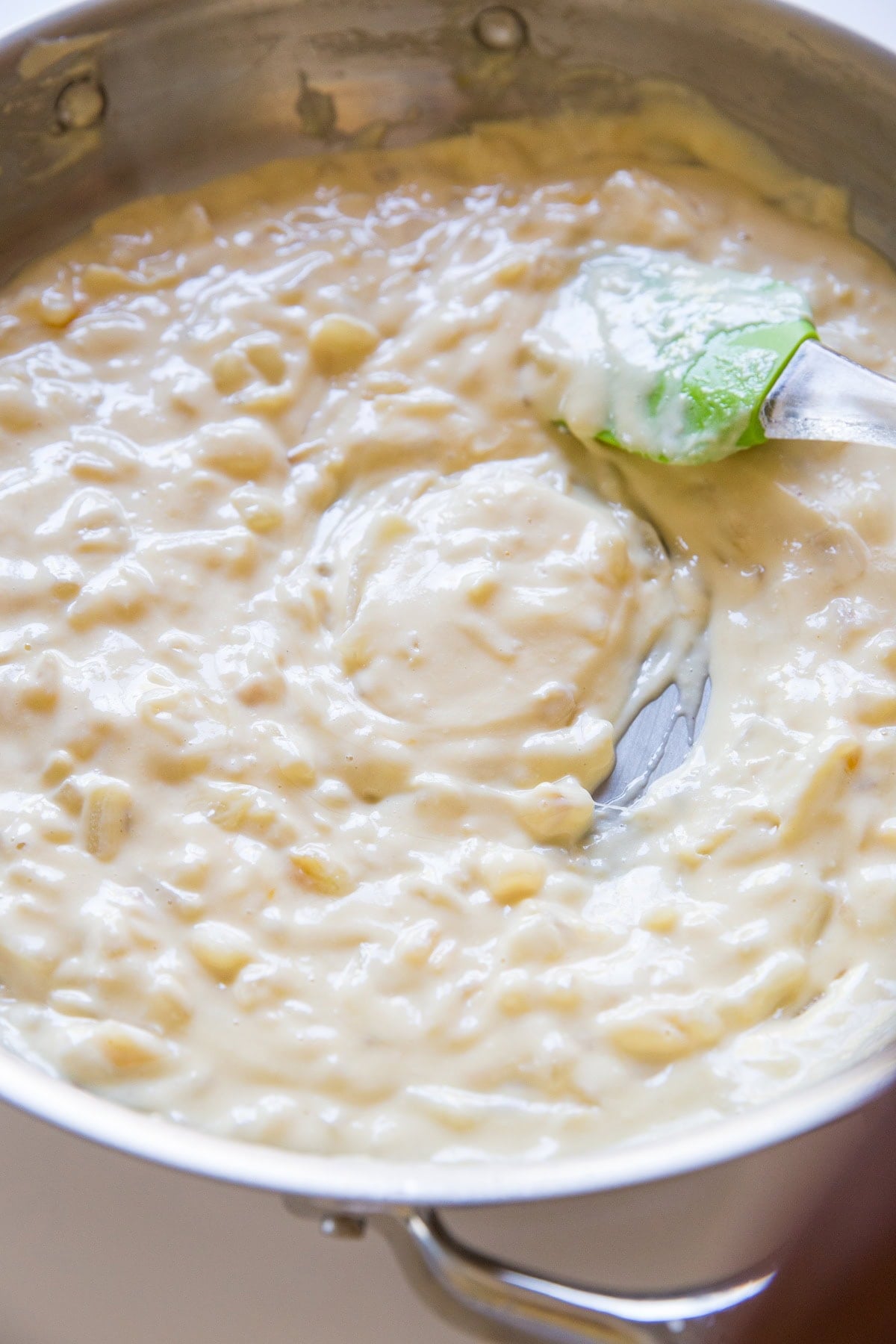 Finished creamy sauce