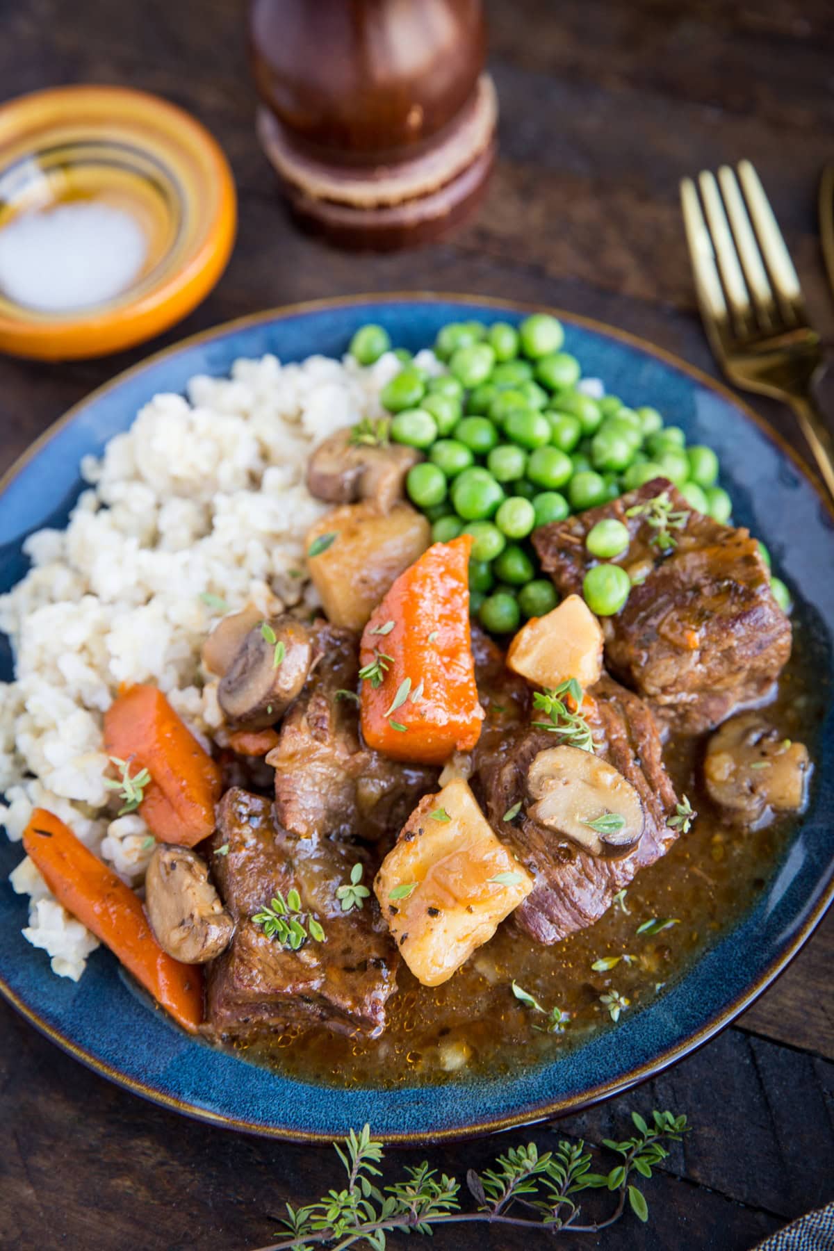 Instant Pot Beef Bourguignon - an easy beef bourguignon recipe made in the pressure cooker that is gluten-free and dairy-free