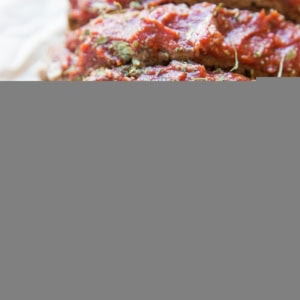 Grain-free meatloaf sliced into individual slices, ready to serve.